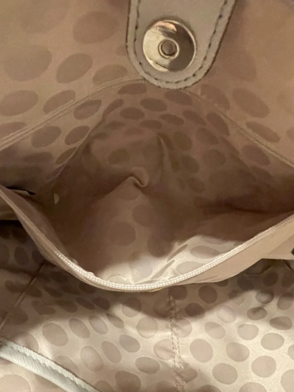 Kate Spade Light Gray/Blue Leather Cedar Street Jensen Tote